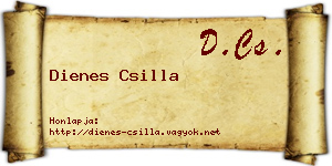 Dienes Csilla névjegykártya