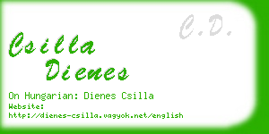 csilla dienes business card